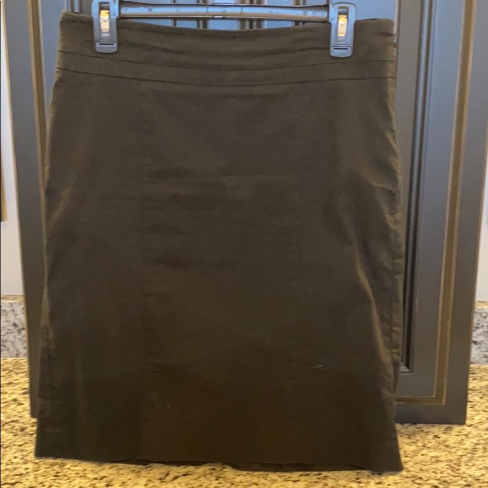Black skirt. Mid length